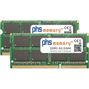 PHS-memory 16GB (2x8GB) Kit RAM-geheugen voor QNAP TS-253 Pro DDR3 SO DIMM 1600MHz (TS-253 Pro, 2 x 8GB), RAM Modelspecifiek