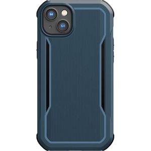 X-Doria Fort Case iPhone 14 Plus met MagSafe gepantserde blauwe hoes (iPhone 14 Plus), Smartphonehoes, Blauw