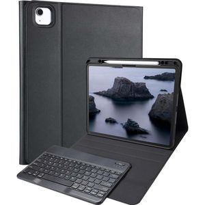 Accezz - QWERTZ Bluetooth Toetsenbord Bookcase - Zwart - Voor iPad Air 13 inch (2024) M2 / (2025) M3