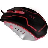 Tacens Mars Gaming MM2 (Bedraad), Muis, Zwart, Zilver