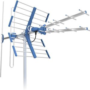 Telkom Telmor Antena TV DVB-T/T2 VHF/UHF TT W21 Gold COMBO 5G Beveiligd (Parabolische antenne, 14 dB, DVB-T / -T2), SAT Spiegels + SAT Antennes, Goud