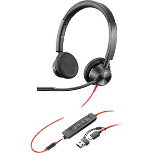 HP - Blackwire 3325 - Kantoorheadset - Zwart - Bedraad - USB-C