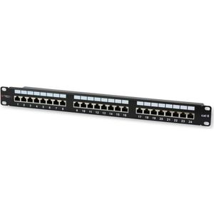 Techly - 24 x RJ45 - Netwerkkaart - Zwart - Ethernet