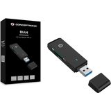 Conceptronic Card Reader - Zwart - USB 3.0