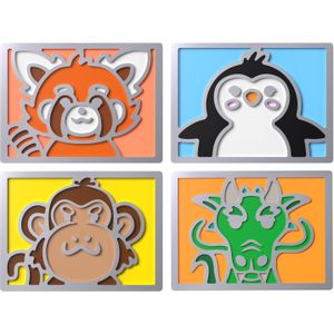 HyperX - Schattige Serie - Magnetische Badge - Veelkleurig - Muis en Toetsenbord Accessoires