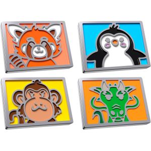 HyperX - Schattige Serie - Magnetische Badge - Veelkleurig - Muis en Toetsenbord Accessoires