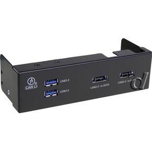 Lian-Li BZ-U07B Multi-paneel USB 3.0 - zwart, PC kast accessoires