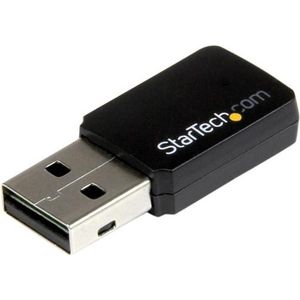 StarTech.com USB 2.0 AC600 mini-dubbelband draadloze-AC netwerkadapter 1T1R 802.11ac wifi-adapter