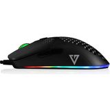 Modecom - Volcano Shinobi 3360 - Muis - Zwart - Optisch - Bedraad - 12000 DPI