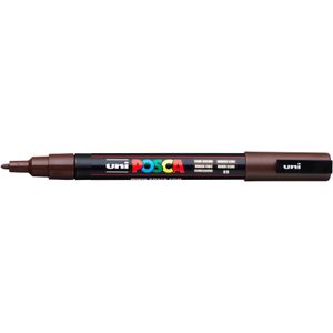 Uni-ball, Marker, POSCA PC 3-M - Lakstift (Bruin, 1.30 mm)