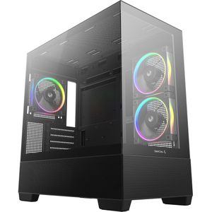 Deepcool CG380 3F (mATX, ITX), PC-behuizing, Zwart