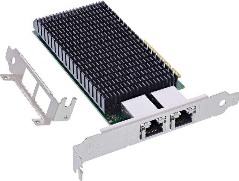 InLine - 51128A - Netwerkkaart - Dual 10 Gigabit - PCIe - Zwart