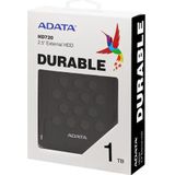 ADATA - HD720 - Externe Harde Schijf - Zwart - 1TB - Micro-USB B - 3.2 Gen 1
