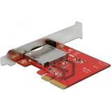 Delock PCI Express > 1x externe CFexpress-sleuf (PCI-E x4), Geheugenkaartlezer, Veelkleurig