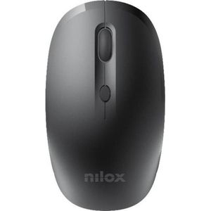 Nilox Muis Draadloos Zwart 4000 DPI (Draadloze), Muis, Zwart
