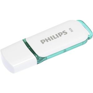 Philips Sneeuw Editie (8 GB, USB-A), USB-stick, Wit, Turkoois