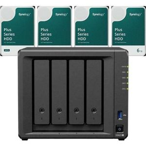 Synology DS925+ DiskStation + 24TB 4x Plus 3.5"" SATA HDD Festplatte 6 TB (4 x 6 TB), Netwerkopslag