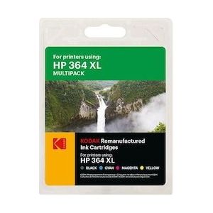 Kodak, Inkt, 185H036464 HP CN684EE DJ inkt (4) cmyk HC herbouwd 18/3x11,5ml (M, C, Y, BK)