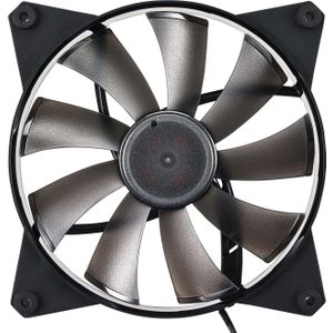 Cooler Master MasterFan Pro 140 luchtstroom (140 mm, 1 x), PC ventilator, Zwart