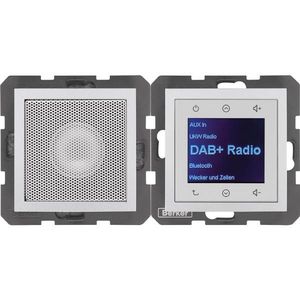 Berker BERK Radio Aanraking (DAB+, KW), Radio, Zilver
