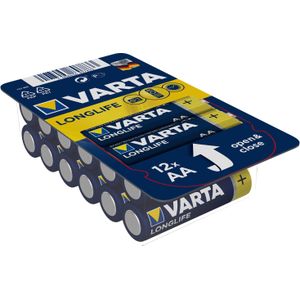 Varta Longlife (12 Pcs., AA, 2800 mAh), Batterijen