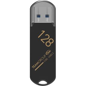 Team Group TC1833128GB01 Team Groepsgeheugen USB C183 128 GB USB 3.0 Juodas (128 GB, USB-A), USB-stick, Zwart