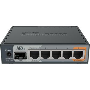 MikroTik VPN-router RB760iGS hEX S, Router, Zwart