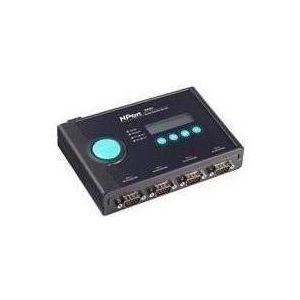 Moxa Serieller RS-232-Geräteserver mit 4 Anschlüssen und Adapter, Data converter