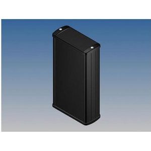 Auction ALUMINIUM BEHUIZING - ZWART - 160 x 85,8 x 36,9 mm (Huisvesting), Elektronica benodigdheden + Behuizing, Zwart