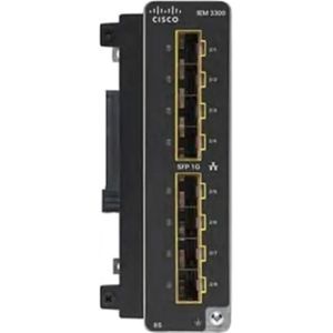 Cisco Catalyst IE3300 Rugged Series - Uitbreidingsmodule - SFP (mini-GBIC) (8 ports), Netwerkschakelaar, Zwart