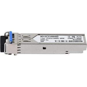 CBO Dell EMC SFP-1G-BX40-U Compatibel BlueOptics SFP BO15C3149640D, Zendontvangers, Zilver