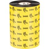 Zebra - 3400 - Etiketteringstape - Zwart - Wax/Hars - 83 mm x 450 m