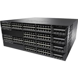 Cisco KATALYSATOR 3650 48 POORT FPOE (48 ports), Netwerkschakelaar, Zwart
