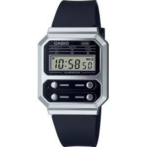 Casio, Horloge, A100WEF-1AEF, Zwart, (Chronograaf, 33 mm)