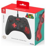 Hori - Wired Controller Turbo - Mario - Zwart en Rood - Bedraad