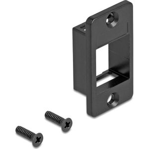 Delock Keystone Halterung für Gehäuse konisch schwarz, PC kast accessoires