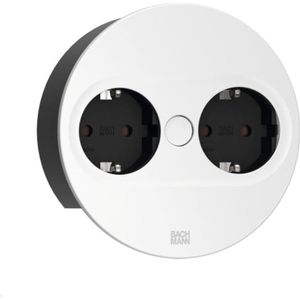 Bachmann - Twist2 - Schuko - Wit - 2x 105mm - 2 meter