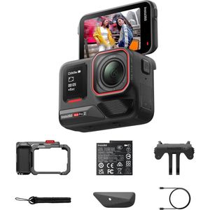 Insta360 Ace Pro 2 Xplorer Bundle (Single Battery) (30p, Bluetooth, WiFi), Action Cam, Zwart