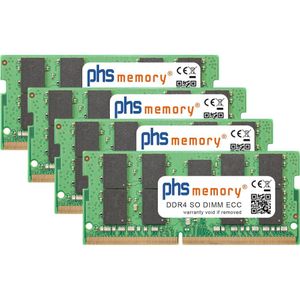 PHS-memory RAM geschikt voor Dell Precision 7710 (Precisie 7710, 4 x 16GB), RAM Modelspecifiek