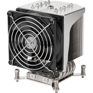 SilverStone - SST-XE04 CPU-koeler - Zwart - Aluminium, Kunststof, Koper