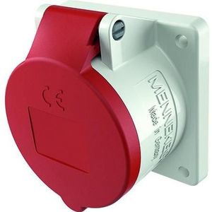 Mennekes, Stopcontacten, MEN 1669 16A3P 9H400V Aansluitdoos TwinCONTACT IP44