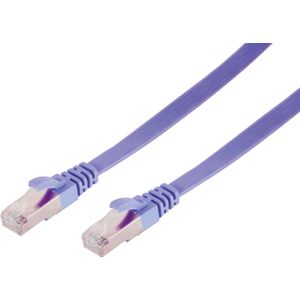 Shiverpeaks RJ45 patchkabel plat U/FTPCat.7 ruwe kabel violet 10,0m (U/FTP, CAT7, 10 m), Netwerkkabel