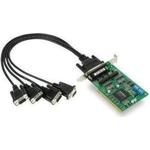 Moxa CP-134U W/O KABEL - 4-poorts RS-422485 universele PCI seriële kaart, 0 tot 55C bedrijfstemperatuur, Controlekaart