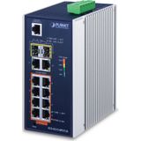 PLANET - IGS-4215-8P2T2S - Industrial 8-Port Switch - 802.3at PoE - Managed