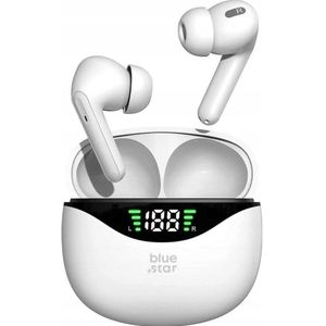 Blue Star - TWS T60 - Draadloze Koptelefoon - Wit - Bluetooth 5.4