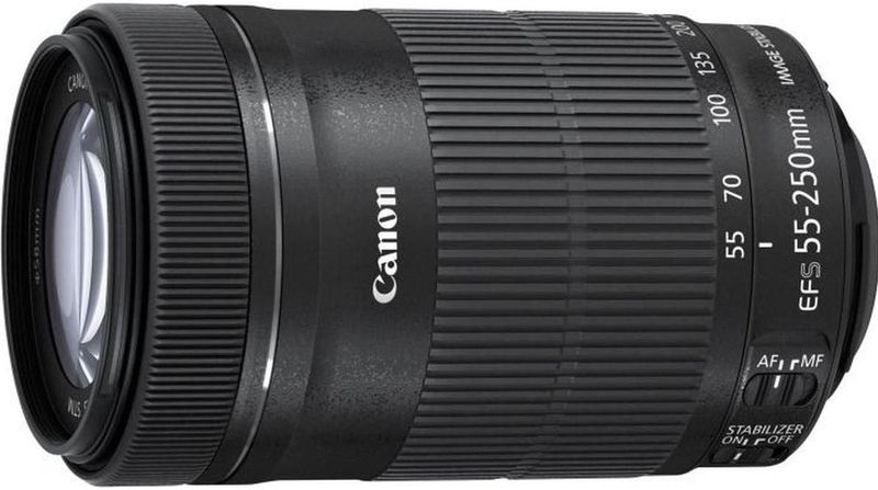 Canon - EF-S 55-250mm f/4-5.6 IS STM - Objectief - Zwart