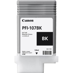 Canon PFI-107BK inktcartridge 1 stuk(s) Origineel Zwart