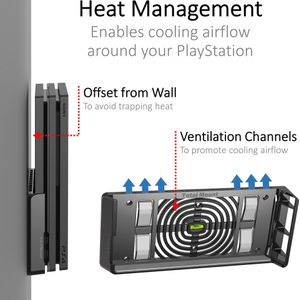 Innovelis TotalMount montageframe voor Sony PlayStation 4 Pro (Playstation), Accessoires voor spelcomputers, Zwart