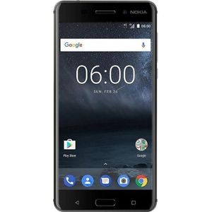Nokia 6 (32 GB, Matzwart, 5.50", Enkele SIM, 4G), Smartphone, Zwart