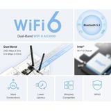 TP-Link - MA80XE - Netwerkkaart - Zwart - Wi-Fi 6 - Bluetooth 5.2